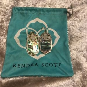 Kendra Scott Abalone shell earrings